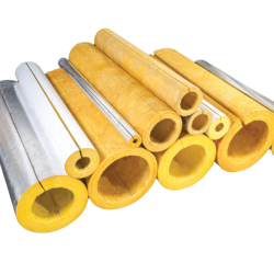 Glass wool pipe